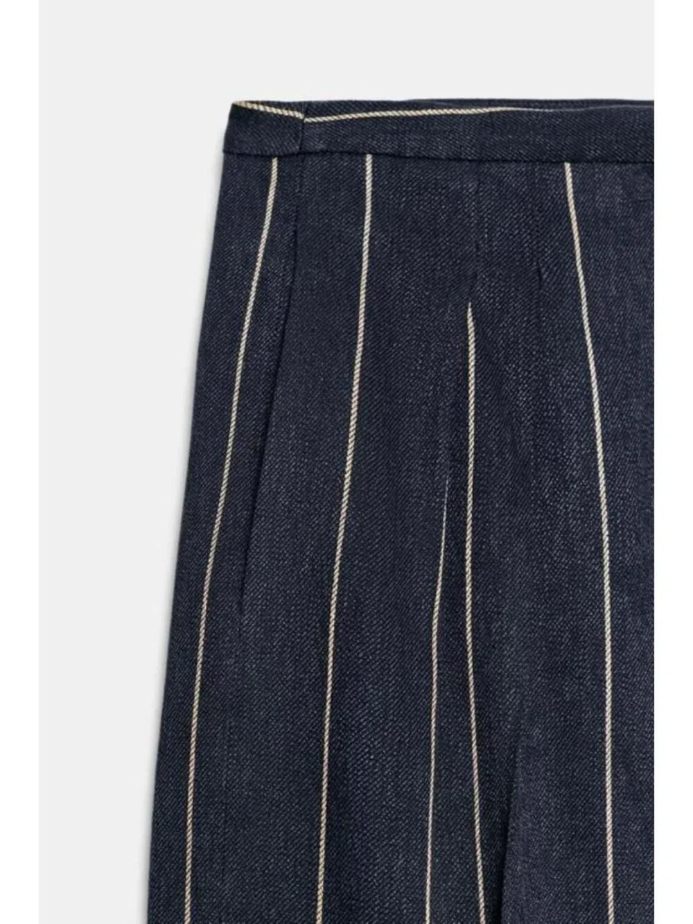 ZARA ZW COLLECTION STRIPED LINEN PANTS